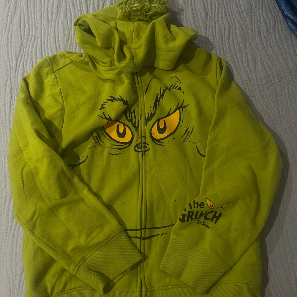 Dr. Seuss Grinch Kids Hoodie - Lime Green